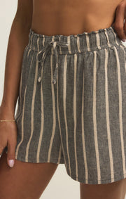 Savelo The Perfect Linen Striped Short