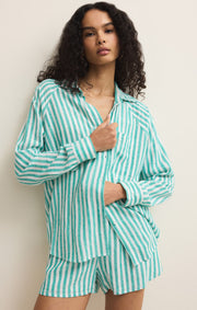 Savelo The Perfect Linen Striped Short
