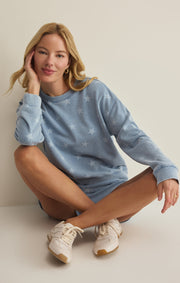 Savelo Written Stars Denim Sweatshirt