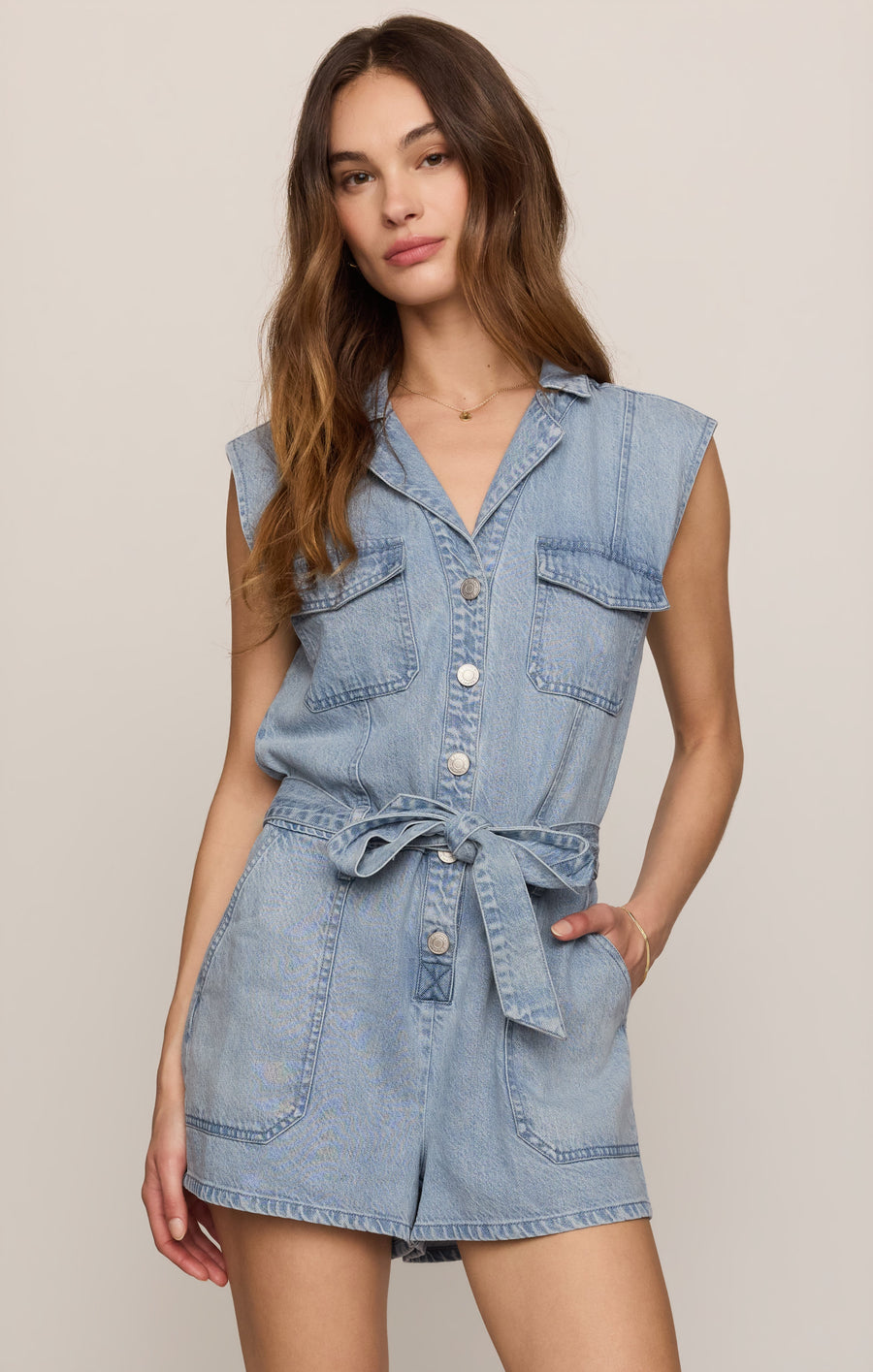 Savelo Dash Twill Romper