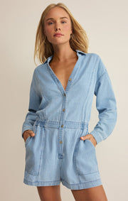 Savelo Sully Chambray Romper