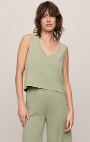 Savelo Sloane V-Neck Cotton Jersey Tank