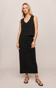 Savelo Sloane V-Neck Cotton Jersey Tank
