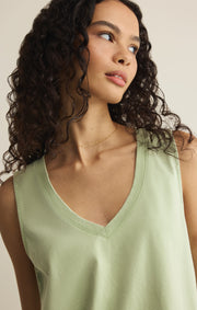 Savelo Sloane V-Neck Cotton Jersey Tank