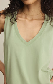 Savelo Sloane V-Neck Cotton Jersey Tank