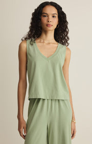 Savelo Sloane V-Neck Cotton Jersey Tank