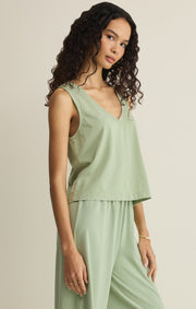 Savelo Sloane V-Neck Cotton Jersey Tank