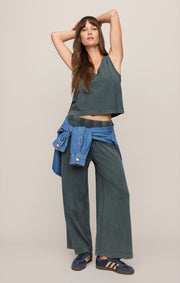 Savelo Sloane V-Neck Cotton Jersey Tank