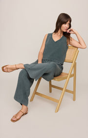 Savelo Sloane V-Neck Cotton Jersey Tank