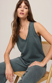 Savelo Sloane V-Neck Cotton Jersey Tank