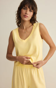 Savelo Sloane V-Neck Cotton Jersey Tank