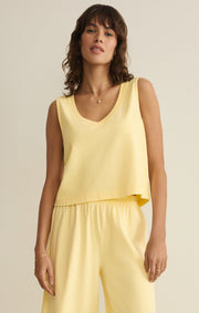 Savelo Sloane V-Neck Cotton Jersey Tank