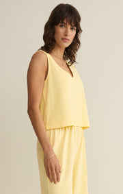 Savelo Sloane V-Neck Cotton Jersey Tank