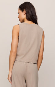 Savelo Sloane V-Neck Cotton Jersey Tank