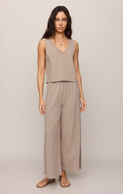 Savelo Sloane V-Neck Cotton Jersey Tank