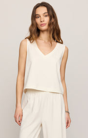 Savelo Sloane V-Neck Cotton Jersey Tank
