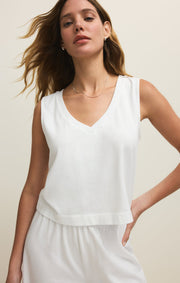 Savelo Sloane V-Neck Cotton Jersey Tank
