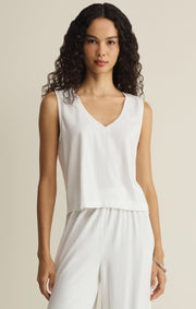 Savelo Sloane V-Neck Cotton Jersey Tank