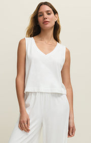 Savelo Sloane V-Neck Cotton Jersey Tank
