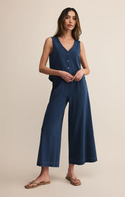 Savelo Solace V-Neck Jersey Denim Tank
