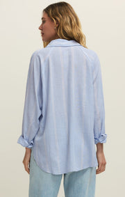 Savelo The Perfect Linen Striped Top