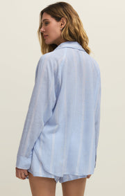 Savelo The Perfect Linen Striped Top
