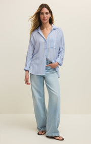 Savelo The Perfect Linen Striped Top