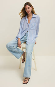 Savelo The Perfect Linen Striped Top