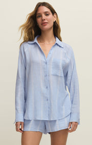 Savelo The Perfect Linen Striped Top