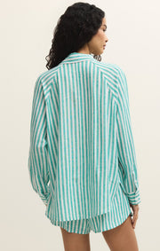 Savelo The Perfect Linen Striped Top