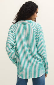 Savelo The Perfect Linen Striped Top