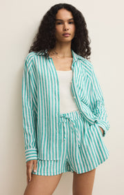 Savelo The Perfect Linen Striped Top