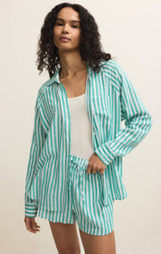 Savelo The Perfect Linen Striped Top