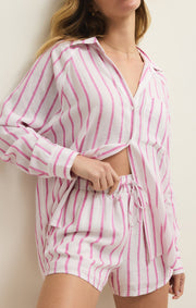 Savelo The Perfect Linen Striped Top