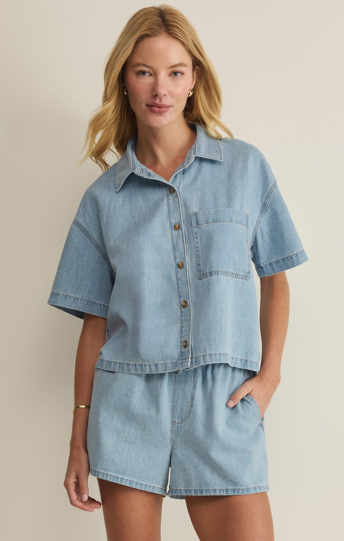 Savelo Everyday Denim Button Up