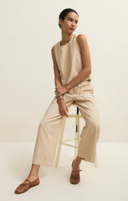 Savelo Sun Seeker Twill Cropped Tank