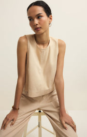 Savelo Sun Seeker Twill Cropped Tank