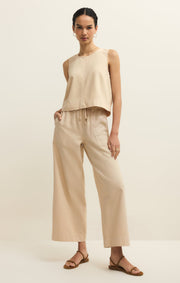 Savelo Sun Seeker Twill Cropped Tank
