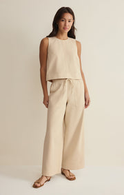 Savelo Sun Seeker Twill Cropped Tank