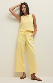 Savelo Sun Seeker Twill Cropped Tank