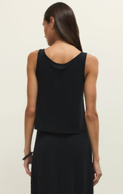 Savelo Joanna Textured Knit Cropped Tank