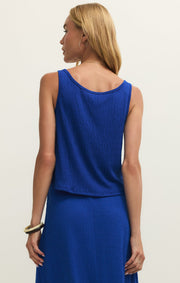 Savelo Joanna Textured Knit Cropped Tank