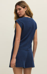 Savelo Camino Cotton Jersey Denim Tee