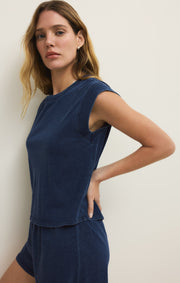 Savelo Camino Cotton Jersey Denim Tee