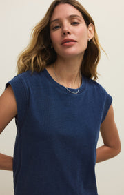Savelo Camino Cotton Jersey Denim Tee