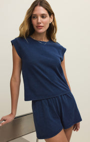 Savelo Camino Cotton Jersey Denim Tee