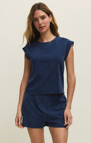 Savelo Camino Cotton Jersey Denim Tee