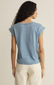 Savelo Camino Cotton Jersey Denim Tee
