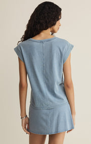 Savelo Camino Cotton Jersey Denim Tee
