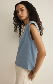 Savelo Camino Cotton Jersey Denim Tee